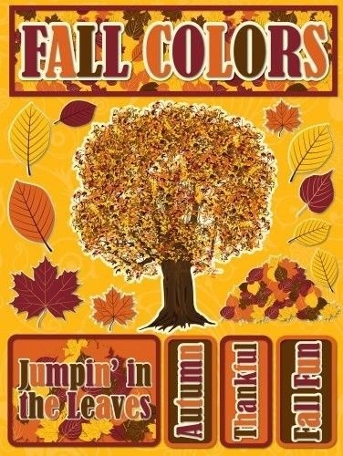 Reminisce Signature Series 3-Dimensional Sticker, Fall Colors