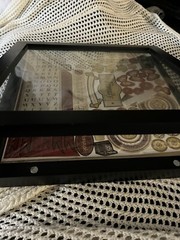 Black Shadowbox Scrapbooking. Glass Front.