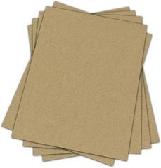25 Sheets of Chipboard, 30Pt (Point) Medium Weight Cardboard .030 Caliper Thickn