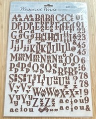 Prima Marketing Flock Alphabets Brown Numbers & Letters Stickers 203 pcs NEW