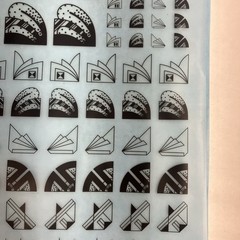 Letraset Dry Rub Transfer Art Deco Corners Full Sheet 3598 New Old Stock