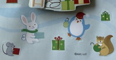 LIGHTED CHRISTMAS TREES SCENE Stickers (17pc)AGC•Penguin￼•Animal•Decorating•Star