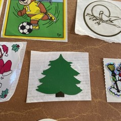 Vintage 80s BJ STICKER LOT Of 11 Stickers 1981 Soccer Bear Christmas Licorice