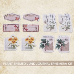 200 Pieces Vintage Scrapbook Supplies Pack for Junk Journal Planners DIY 6712