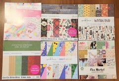 6 pads Scrapbooking Journal Paper Lot 12×12 Mixed Designs Seasons & Themes