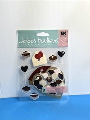 FREE SHIP Jolee’s CHOCOLATE PLATE Scrapbook Sticker VALENTINES DAY HOLIDAYS