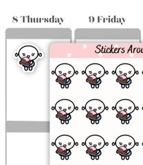 Fold Laundry Planner Sticker, Fold Clothes Sticker, Chore Sticker, Cute Sticker