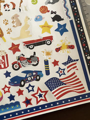 1 Mrs Grossmans Large Sheet Stickers Birthday Pets Travel July 4 Love Friends