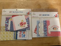 Websters Pages Scrapbook & Junk Journal Lot Mini Craft Bags, Folders & Cards NIP