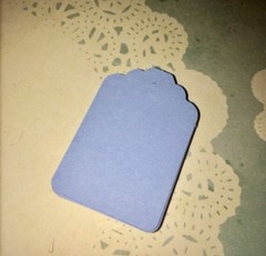 28 Hand Punched Pastel Blue Gift Tags, Scrap Book, Crafts, etc.