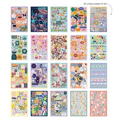 Pen+Gear The Best Sticker Book Ever – Good Vibes Edition, Multicolored