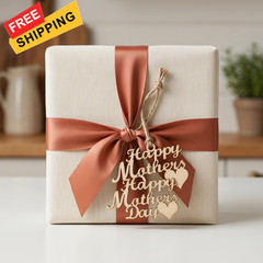 BinaryABC Happy Mother’s Day Crafts Wooden approx. 9.5cm x 6.5cm x 0.25cm