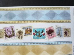 New Creative Imaginations Sonnets Parisian Postcard Border Stickers Fleur-de-lis