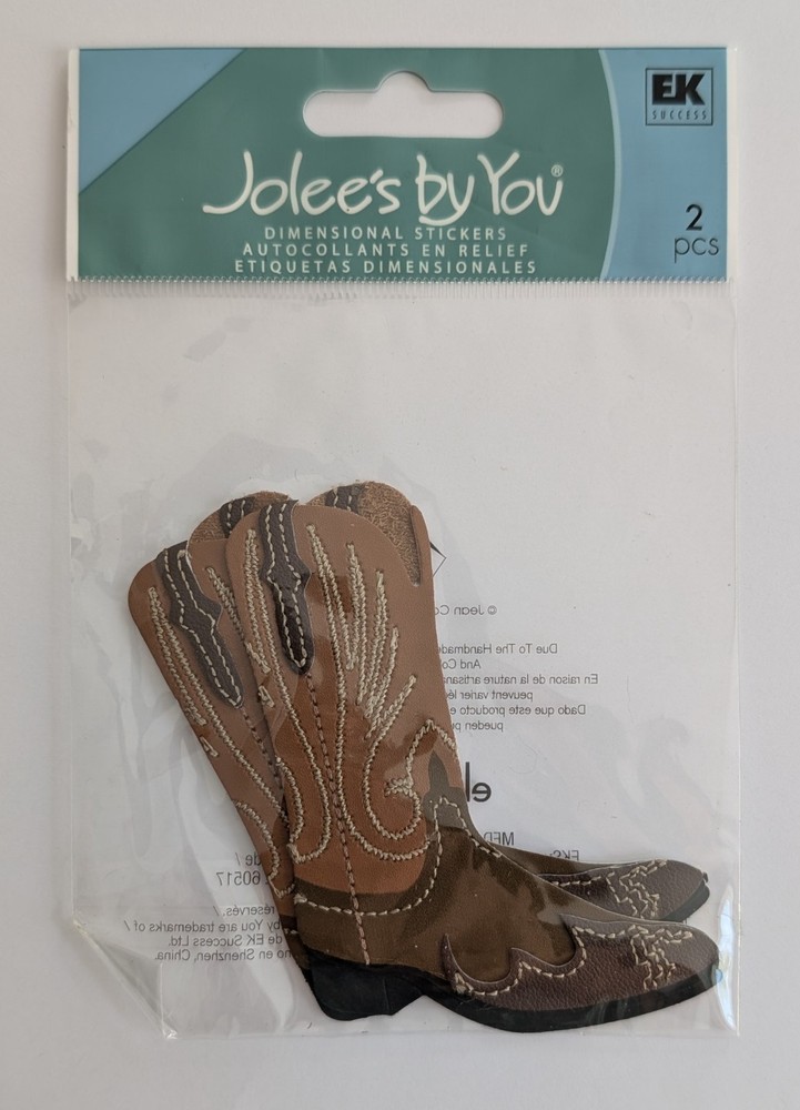 Jolee’s Men’s Cowboy Boots Scrapbooking Embellishments