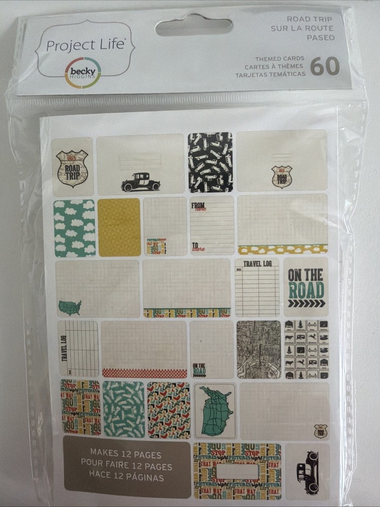 Becky Higgins Project Life Road Trip Themed Cards