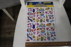 Laser 84PC Summer Party ~ Sand Sandals Hats Chair Umbrella Sun Glasses Scrapbook