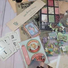 Scrapbook Ephemera Vintage Shabby Chic Victorian Fairy Floral Butterfly Lot #3