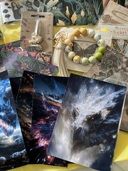 Celestial & Dragon Creative Crafting Journal Scrapbook Lot Paper Stickers Pen