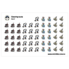 Cleaning Planner Stickers – Functional Household Chore Labels to Organize Tasks
