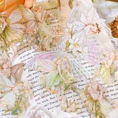 Flower Elf Fairy PET Stickers Scrapbooking Bullet Journals Diary Card DIY Crafts