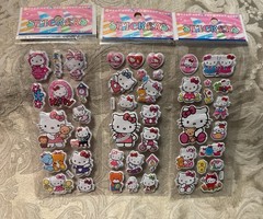 Retro Vintage Look Hello Kitty 3D Bubble Puffy Stickers 3 sets (#3)