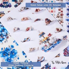 Dual Material Sticker Book – Alice in Wonderland