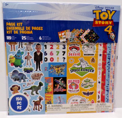 Disney Toy Story 4 Scrapbook Page Kit 150 Piece Stickers Die-Cuts & Pages