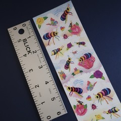 Vintage Lisa Frank Sticker Sheet- Bees S327 Complete