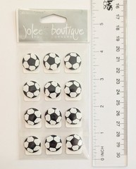 Jolee’s Soccer Balls Photo Corners Scrapbooking Stickers