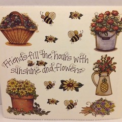 Friends Sunshine Flower Garden Bees SCRAPBOOK Stickers