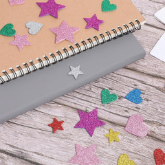 800 Pcs Heart Star Stickers, Glitter Foam Stickers Stars, Stars Crafts Bubble St