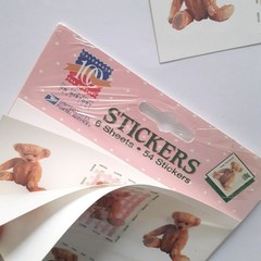 Vintage USPS 1998 America’s Teddy Bear Stickers – 5 Sheets in Opened Packaging
