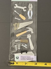 Jolee’s Dimensional Stickers Scrapbooking Tool Box Hammer Nails Saw Wrench