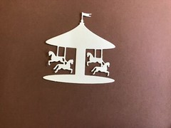 4 Horses Carousel Die Cut Embellishments 6 Pcs 2-5/8″ x 2-1/2″ Scrapbook Cards