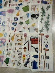Lot of 65 Strip Sheets of Creative Memories Scrapbook Stickers, Some Vintage