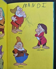 Vintage Disney Snow White and the Seven Dwarfs Great Scrapbook or Sticker Images