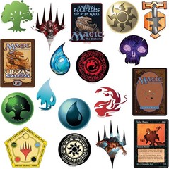 MAGIC THE GATHERING VARIETY DIE CUT VINYL 50 CT STICKER PACK
