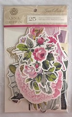 ANNA GRIFFIN «GRACE COLLECTION» Embellishmnt & Tags Lot/2 Sets 50 Pcs NIP (PA29)