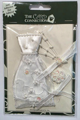 The Card Connection Self-Adhesive Embellishments – BRIDE – 4 pcs