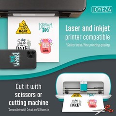 Translucent Waterproof Printable Vinyl for Inkjet & Laser Printers
