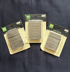 Making Memories Metal Eyelet Quotes Charms Scrapbooking Craft Lot Of 3 Packs NEW
