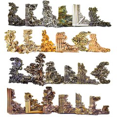 96 Pcs Vintage Corner Aesthetic Stickers Decorative Cover Book Scrapbooking C…