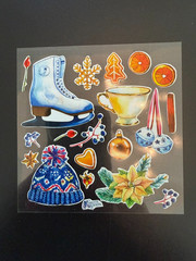 Violette Stickers Ice Skates Crafts Planner Supply Scrapbook