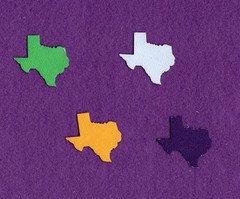 TEXAS qk USA state die cuts scrapbook cards