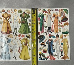 Punch Studios Gifted Line Stickers Victorian Paper Dolls Dress the Ladies New