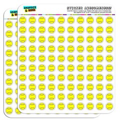Cartoon Tennis Ball 0.5″ Scrapbooking Crafting Stickers