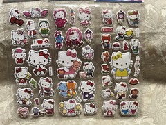 Retro Vintage Look Hello Kitty 3D Bubble Puffy Stickers 3 sets (#44)