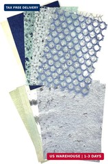 Textured Scrapbook Paper Mesh Fabric – Junk Journal Supplies Assorted Set 51 She