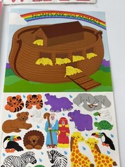 Sandylion Kromekote Animal Alphabet Letters Stickers New Sealed VTG Noah’s Arc