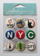 Jolee’s New York City Buttons United States Travel Scrapbooking Stickers